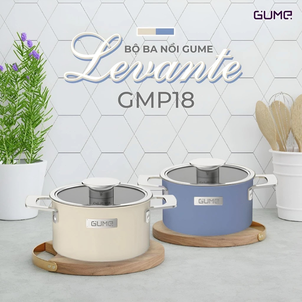 Bộ nồi Lavante 3 lớp liền khối Gume GMP18