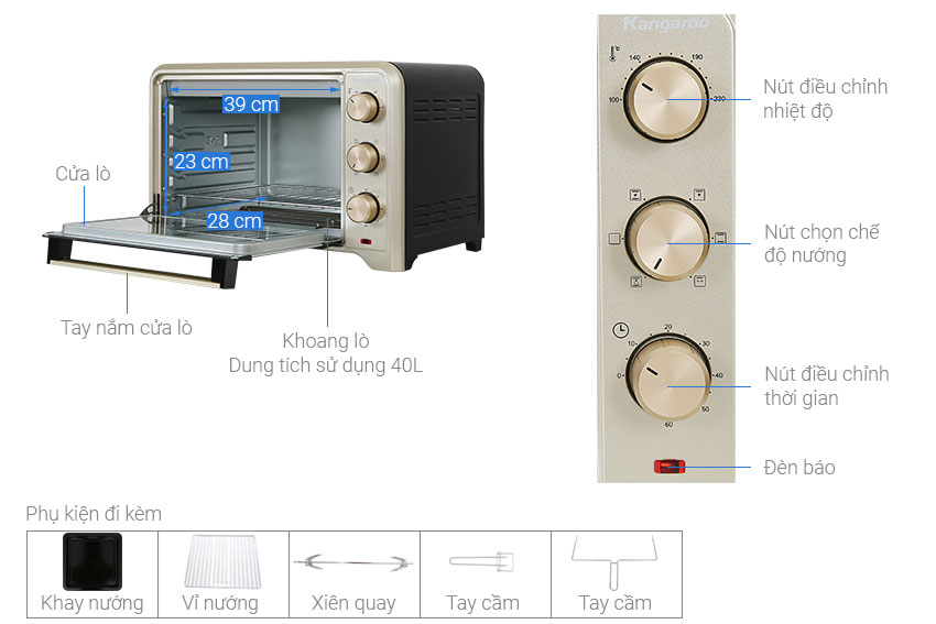 Lò nướng Kangaroo KG4001 