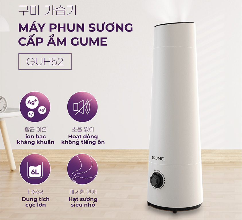 Máy phun sương cấp ẩm Gume GUH52