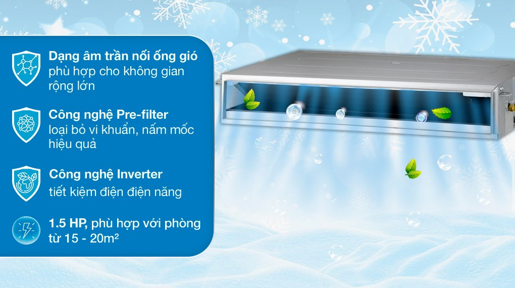 Dàn lạnh Multi LG Inverter 11.600 BTU AMNQ12GL2A0
