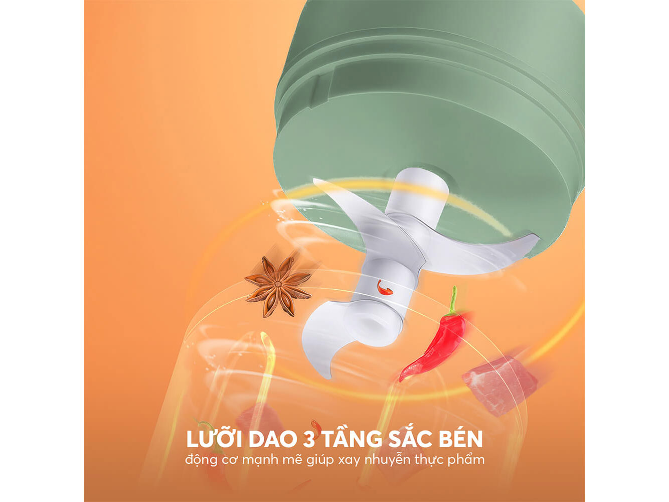 Máy xay tỏi ớt  