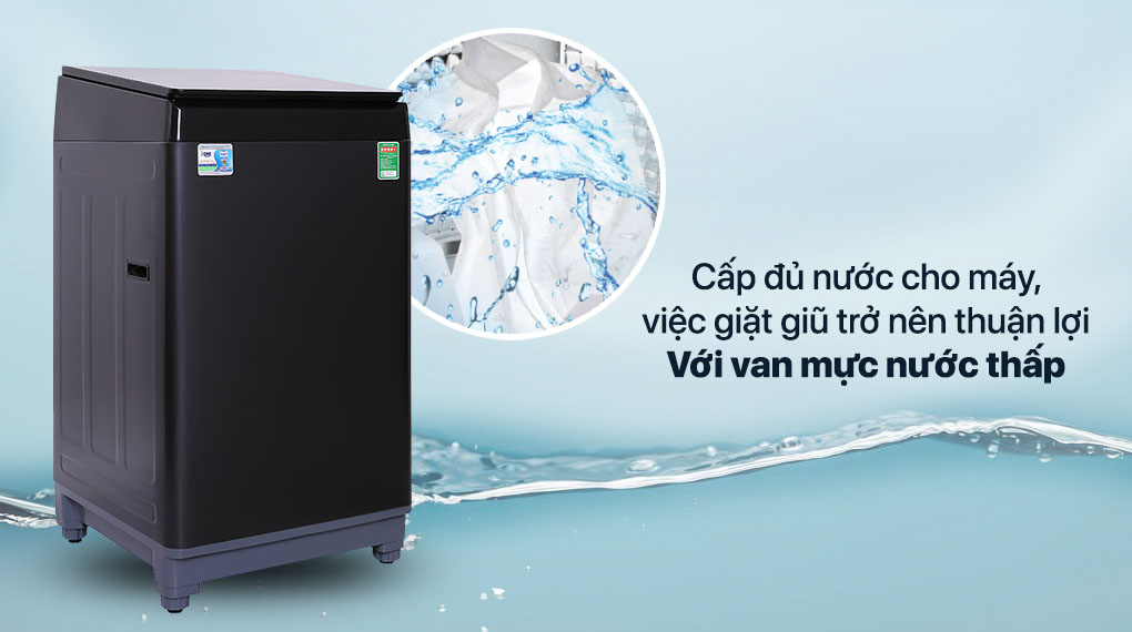 Máy giặt Aqua được trang bị van mực nước thấp