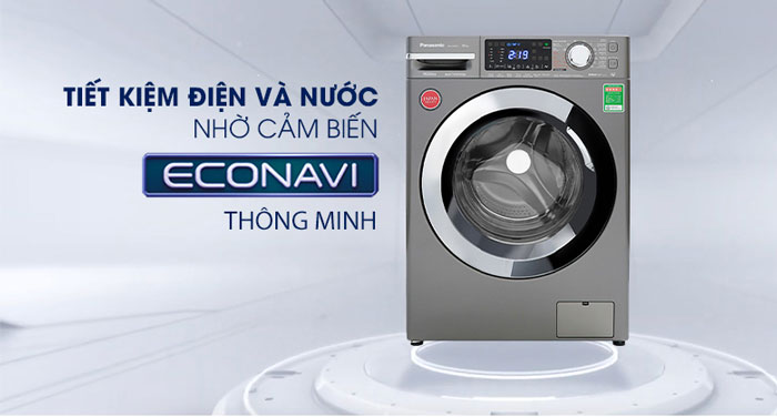 Panasonic NA V10FC1LVT có cảm biến thông minh giúp tối ưu quá trình giặt giũ