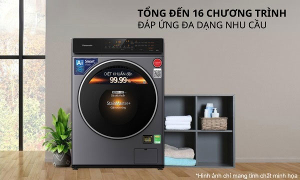 Máy giặt Panasonic NA-V90FC1LVT trang bị 16 chương trình giặt hiện đại