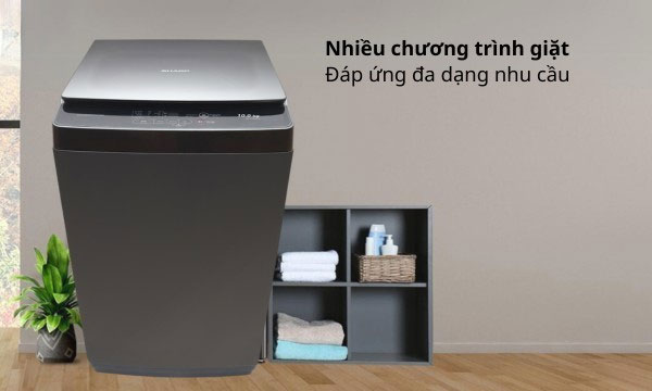 máy giặt Sharp 10kg ES-Y100HV-S có nhiều chương trình giặt đa dạng