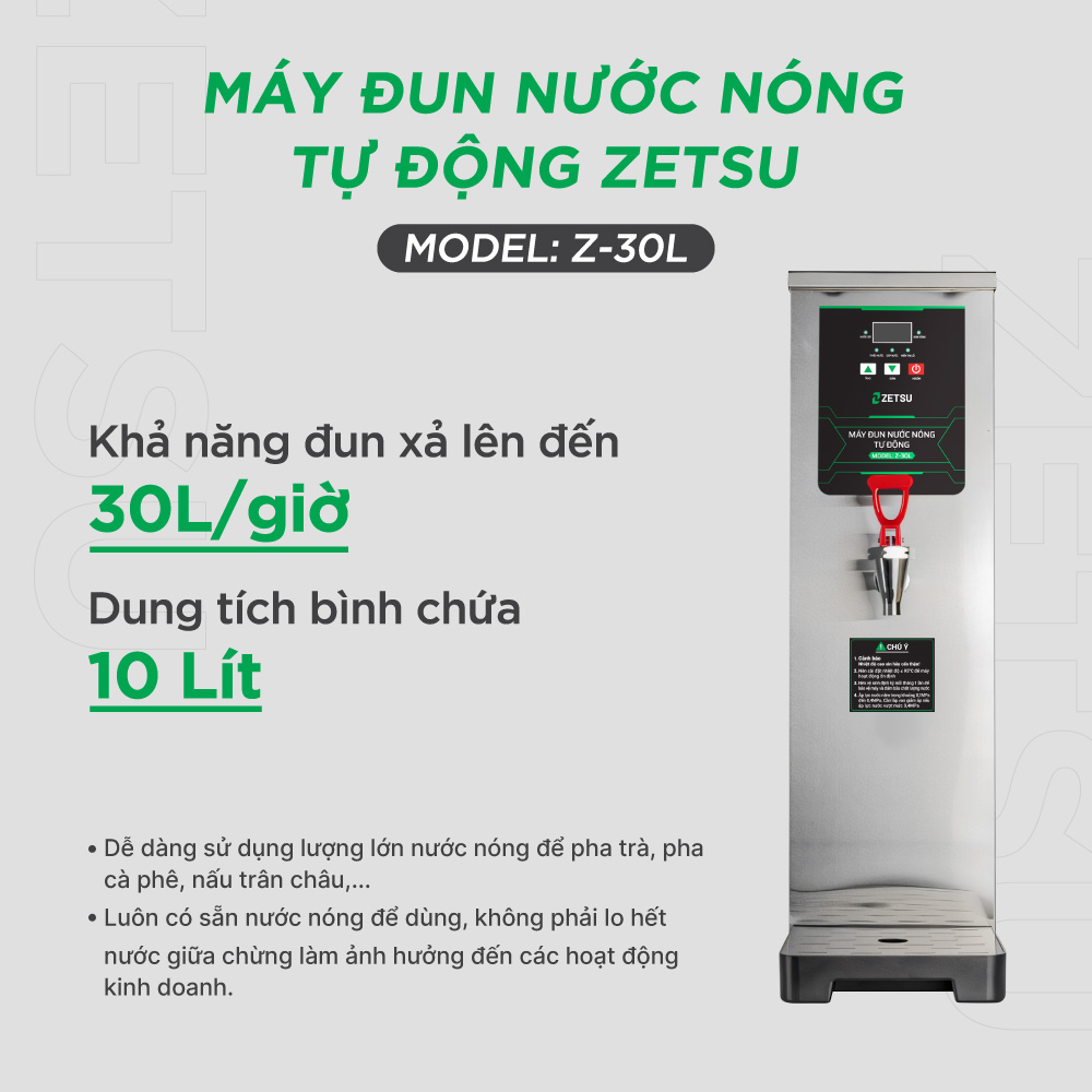 Máy đun nước nóng công nghiệp Zetsu Z-30L