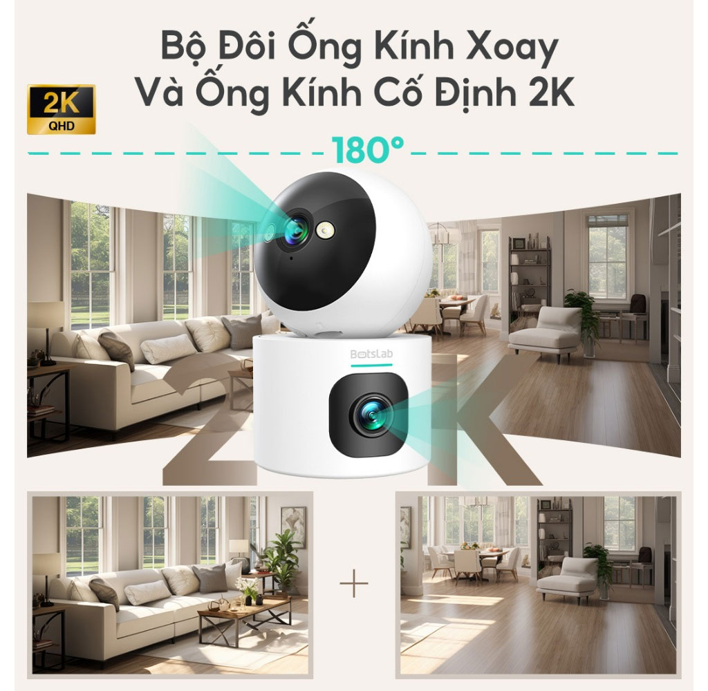 Camera Wifi trong nhà 360 Botslab C231