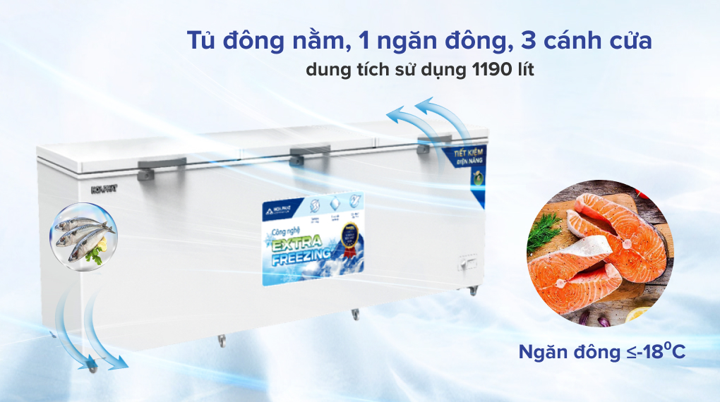 Tủ đông Hòa Phát HPF AD61190