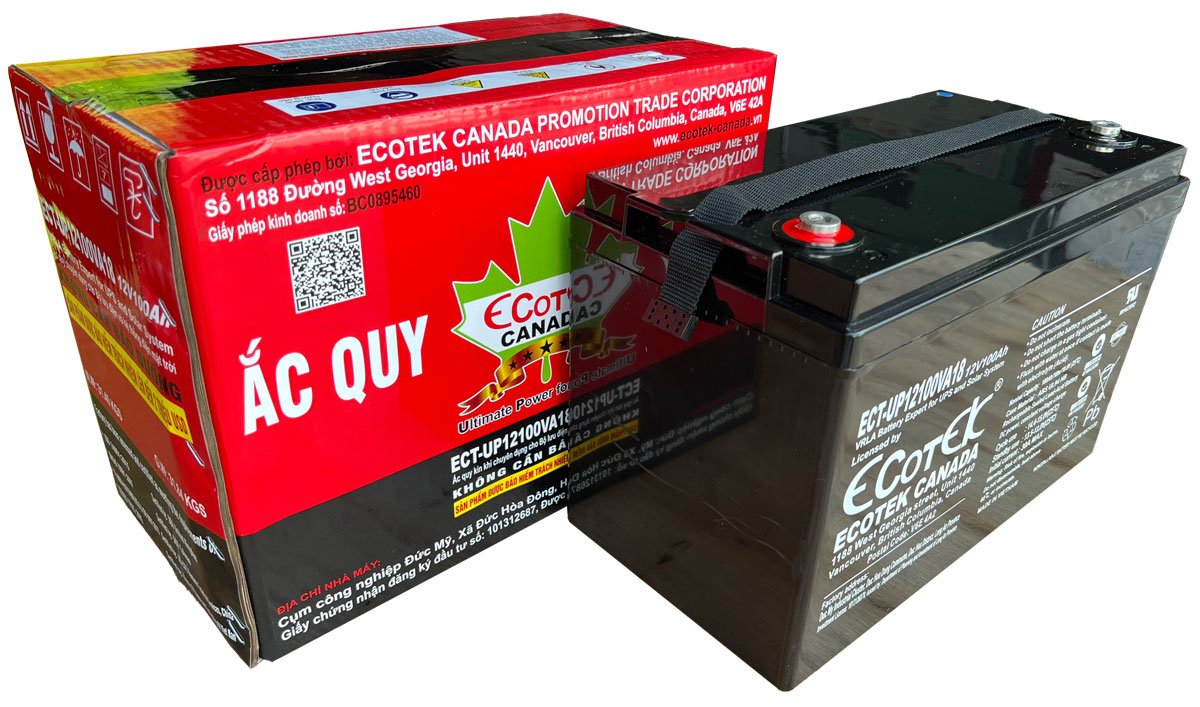 Ắc quy Ecotek 12V-100Ah