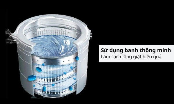 Công nghệ Self Cleaning trên máy giặt AQUA AQW-DR150UGT.PS