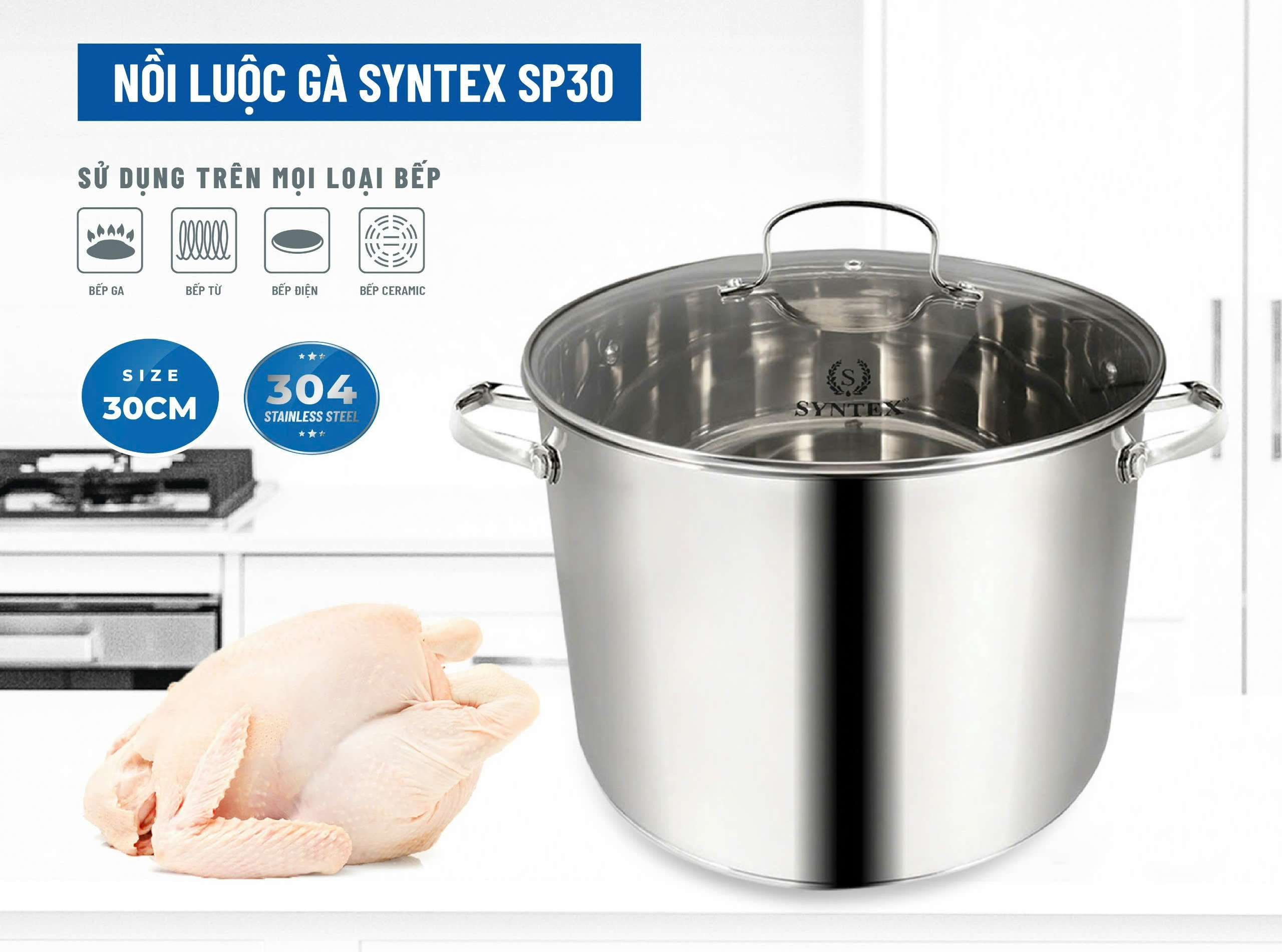 Nồi luộc gà Syntex SP30