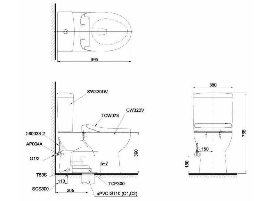 Toto CS320DRE2