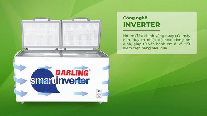 Tủ đông Darling DMF 8779ASI tiết kiệm điện năng với công nghệ Inverter