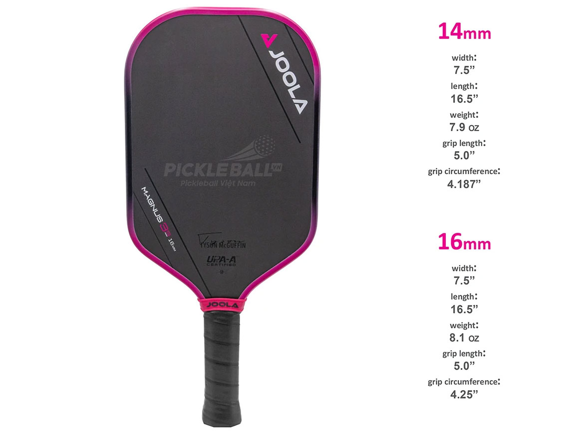 Vợt Pickleball Joola Tyson Mcguffin Magnus 3S 16mm