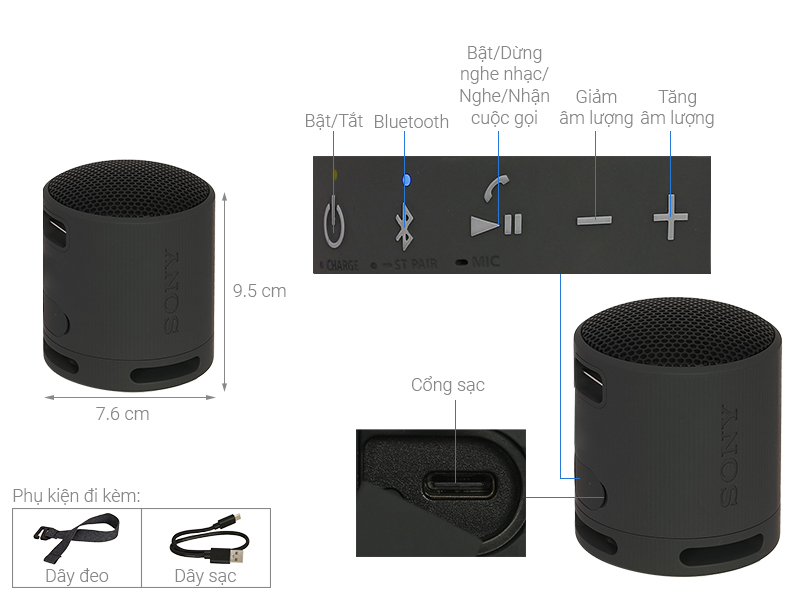 Loa Bluetooth Sony SRS-XB100