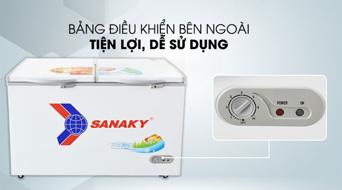 Tủ đông 1 ngăn Sanaky VH 5699HY có bảng điều khiển dễ thao tác