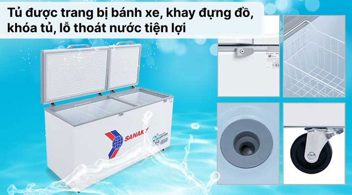 Sanaky 1 ngăn VH-6699HY3 còn có nhiều tiện ích thông minh