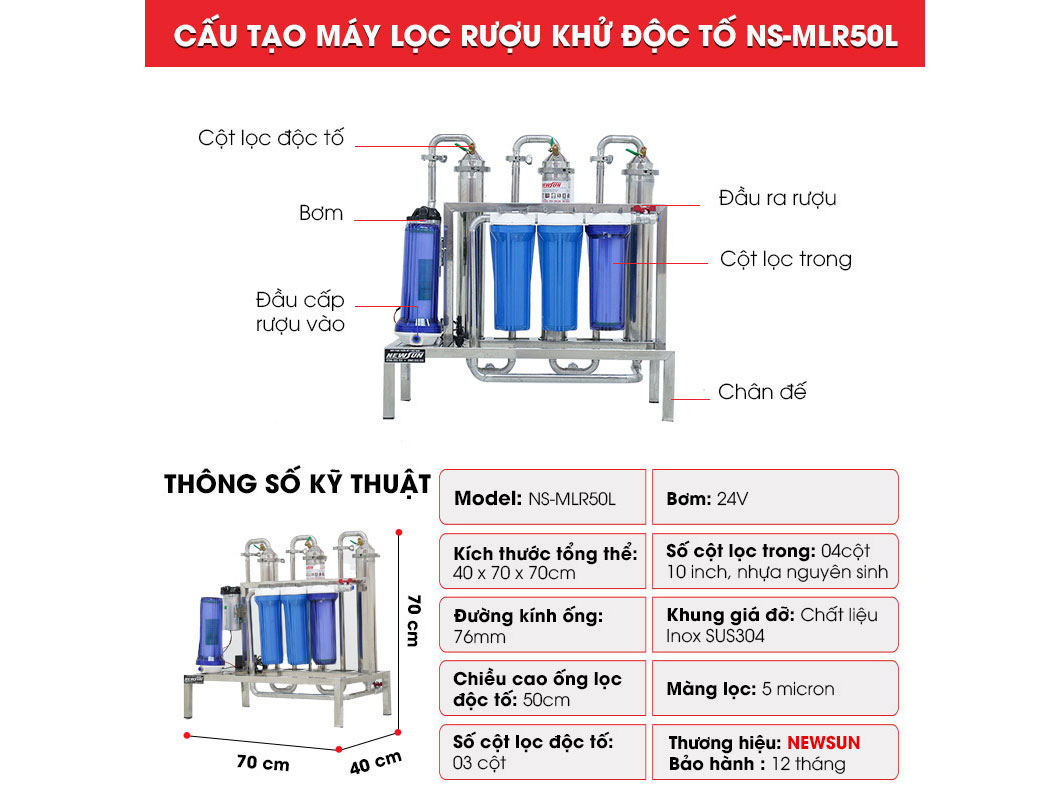 Máy lọc rượu  