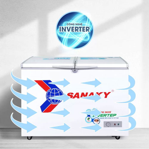 tủ đông Sanaky VH 2899A3 tiết kiệm điện năng hiệu quả nhờ công nghệ Inverter