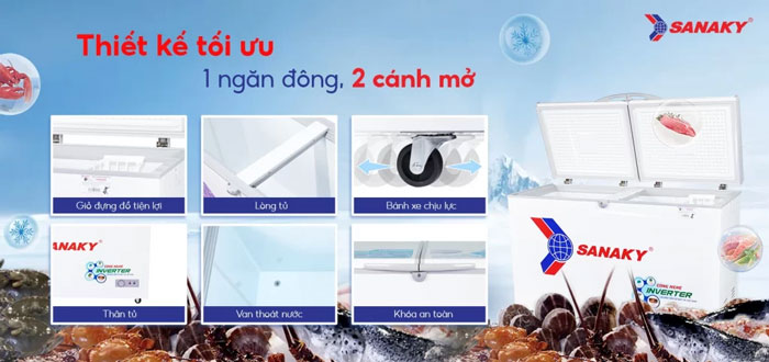 Sanaky VH-3699A3 còn được tích hợp nhiều tiện ích thông minh