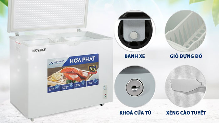 tủ đông Hòa Phát HPF AD6252 sở hữu nhiều tiện ích thông minh