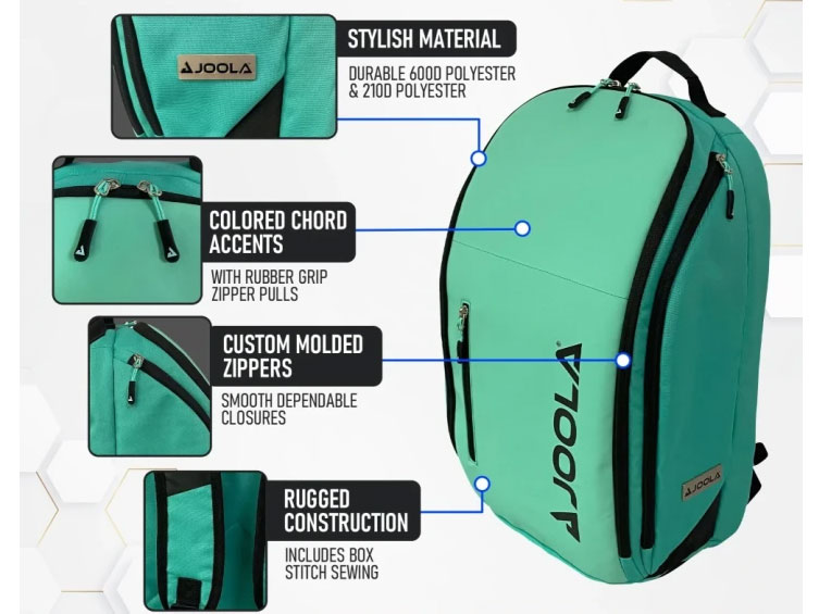 Balo Joola Vision II Backpack (Petrol/Teal)