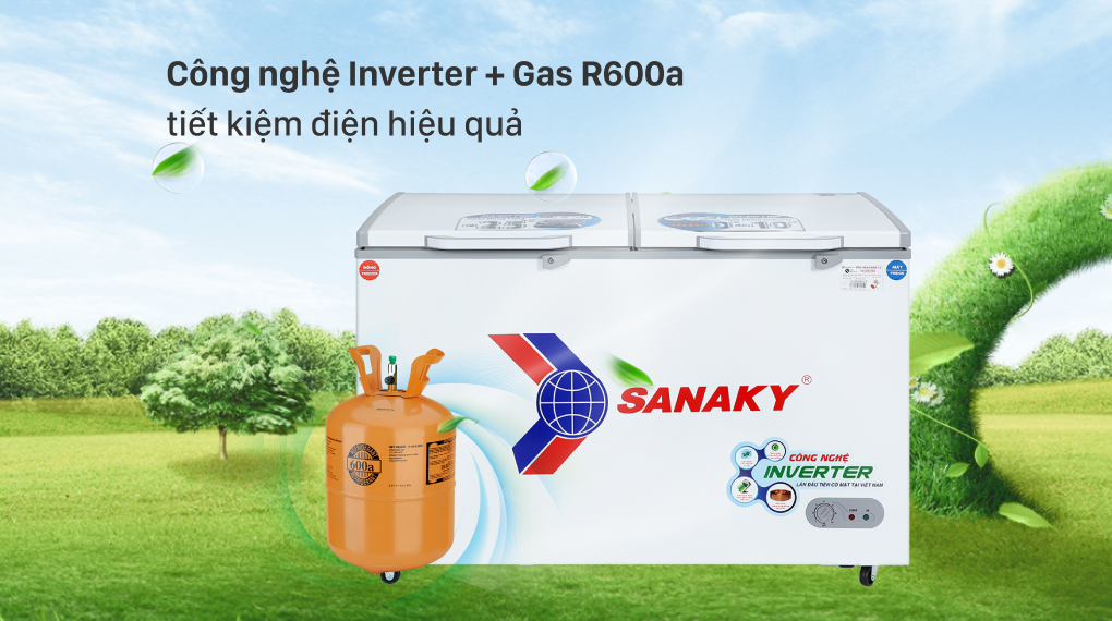 Tủ đông Sanaky Inverter VH-5699W3 ứng dụng công nghệ Smart Inverter tiết kiệm điện năng