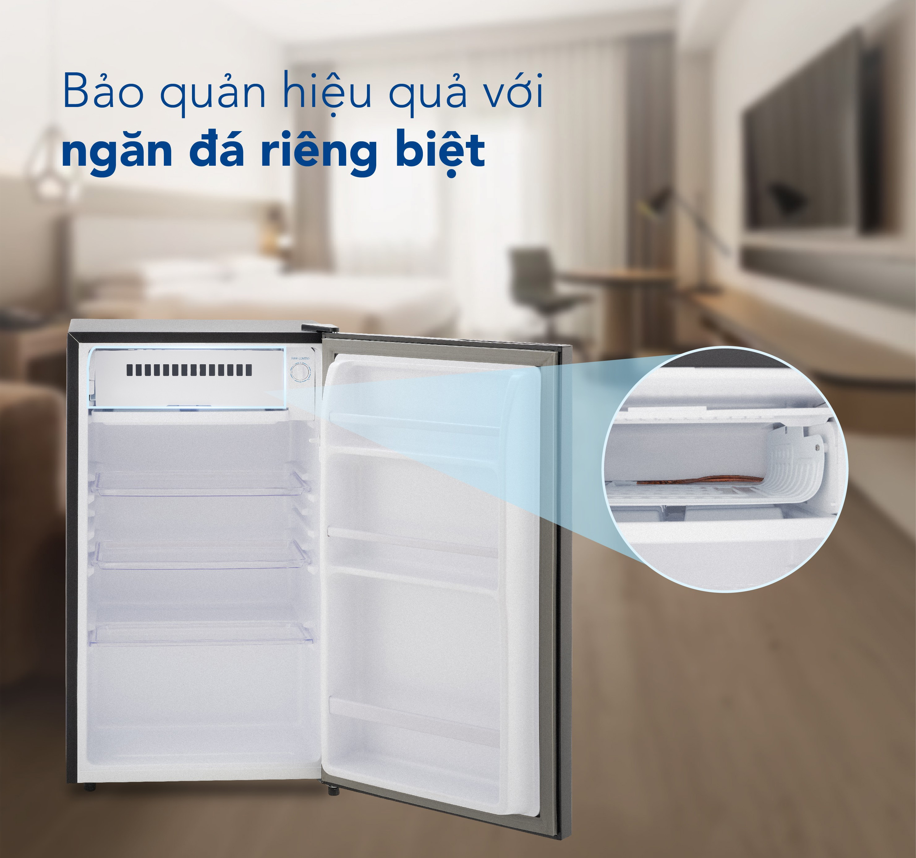 Tủ lạnh mini cánh kính HR S690GB