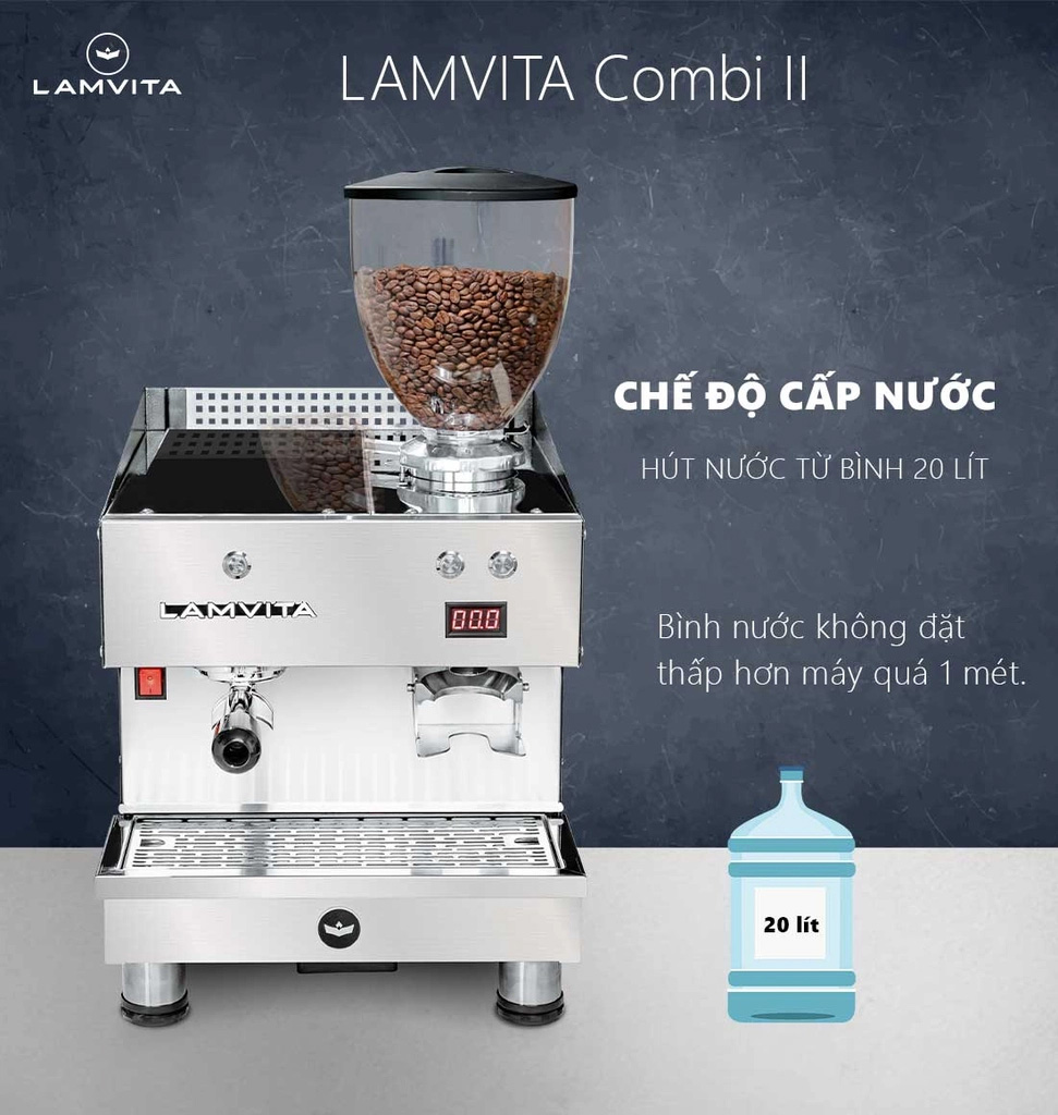 Máy pha cà phê tự động Lamvita Combi II