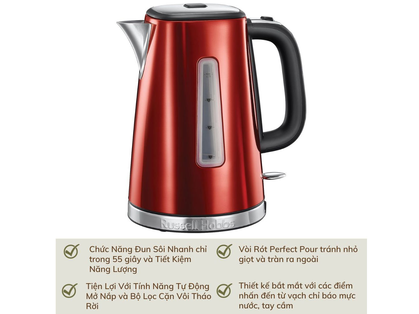 Ấm siêu tốc Russell Hobbs 23210-70 Lunar Solar