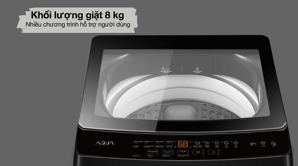 Máy giặt cửa trên Aqua 8kg AWM8-316K(B)