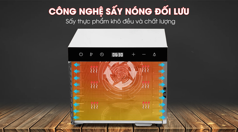 Máy sấy hoa quả 2 lớp 6 khay NewSun SS-06H