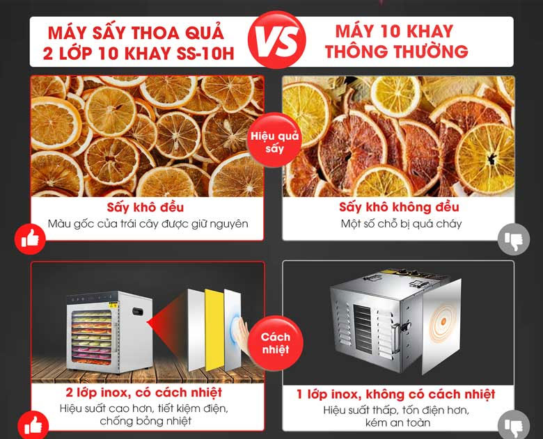 Máy sấy hoa quả dân dụng