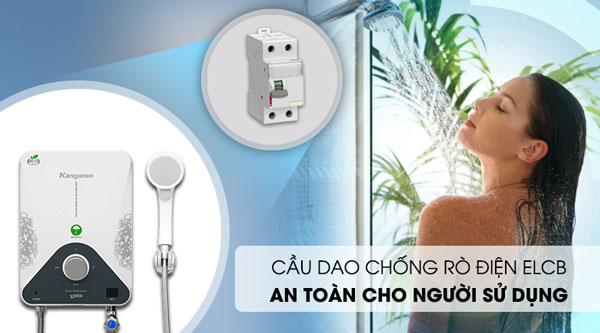 Kangaroo KG588WP có cầu dao chống giật ELCB