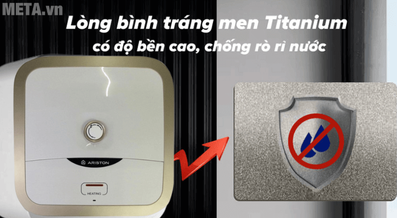 bình nóng lạnh AN2 15 R 2.5 FE có lòng bình tráng men Titanium