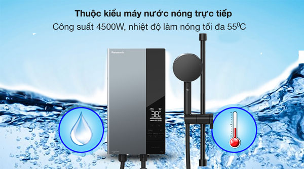 Panasonic DH-4UD1VZ vận hành với công suất mạnh mẽ lên tới 4.500W kết hợp cùng công nghệ làm nóng trực tiếp và bộ gia nhiệt được làm từ đồng