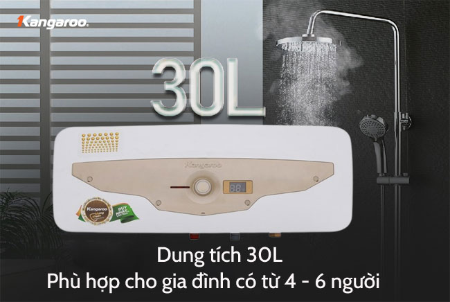 Kangaroo KG69A3 có dung tích bình chứa 30 lít