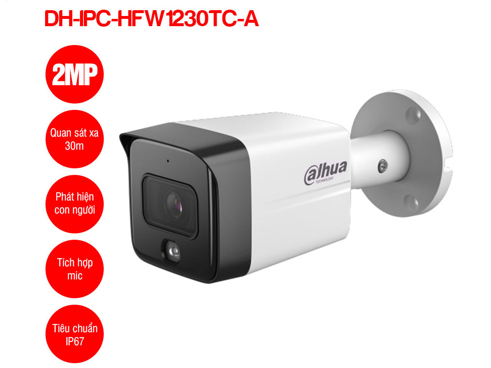 Camera IP 2MP Dahua DH-IPC-HFW1230TC-A