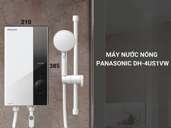 máy nước nóng Panasonic DH-4US1VW dễ dàng lắp đặt ở nhiều vị trí khác nhau