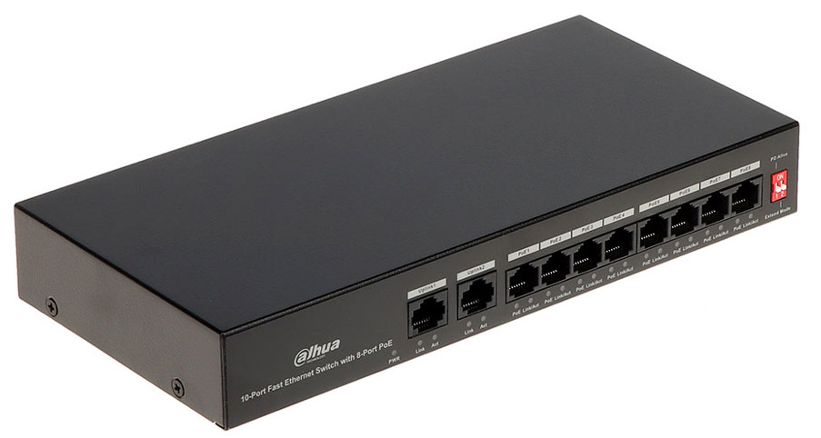 Switch PoE 8 port Dahua DH-PFS3010-8ET-65 