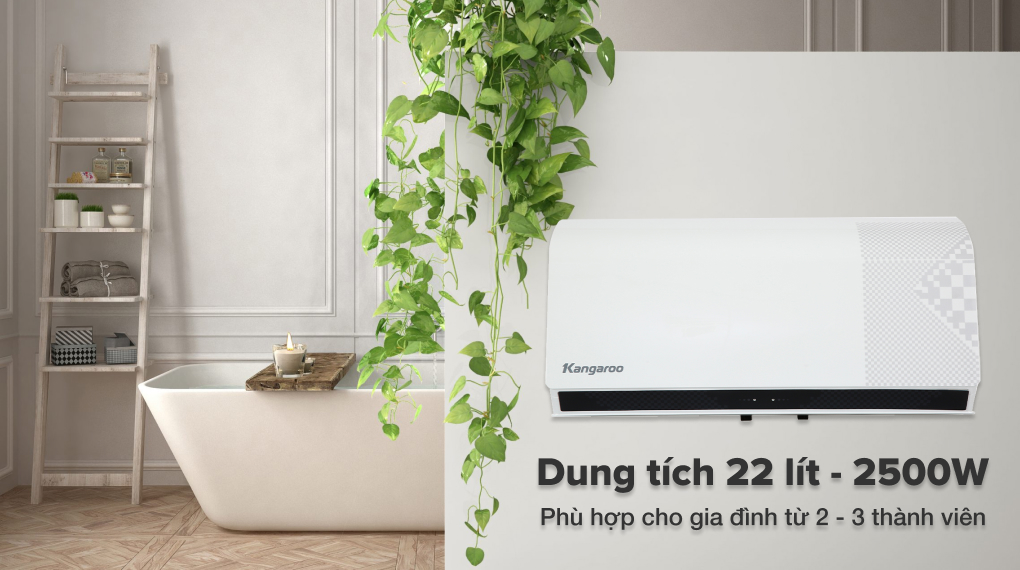 Bình nước nóng gián tiếp Kangaroo KG79A2 dung tích 22 lít