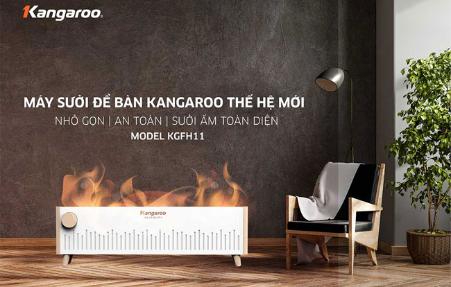 Kangaroo KGFH11 dễ dàng kê đặt ở nhiều vị trí khác nhau