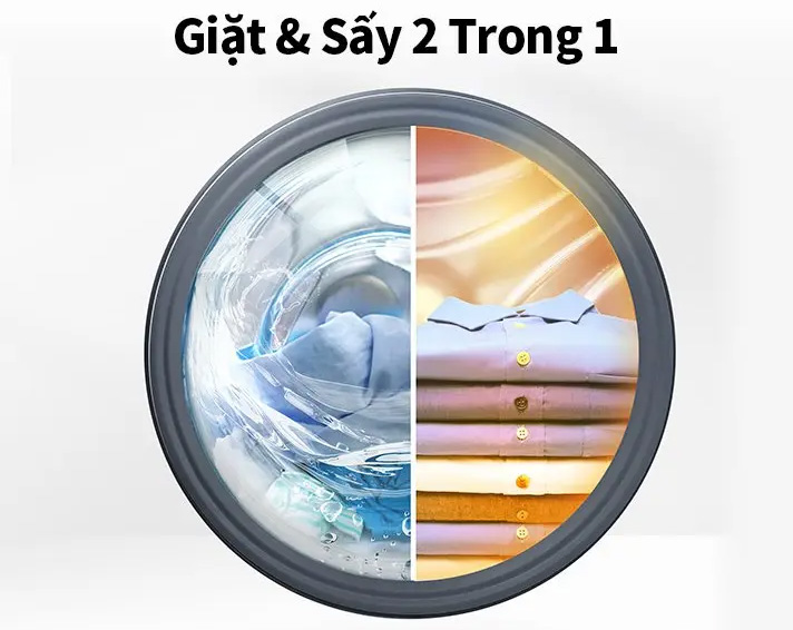 Máy giặt sấy Hisense WDQA1043BT (giặt 10.5kg, sấy 7kg)