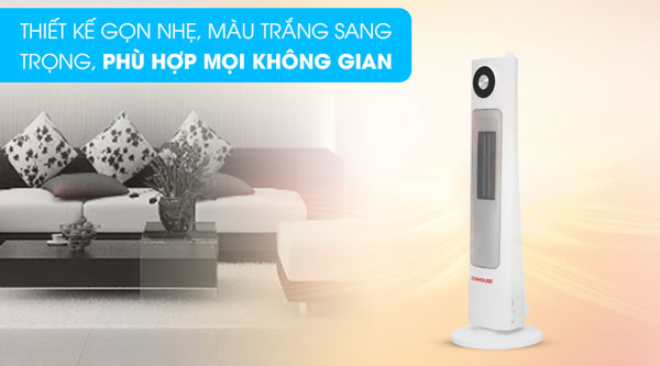 Quạt sưởi gốm Sunhouse SHD7075 có kích thước nhỏ gọn