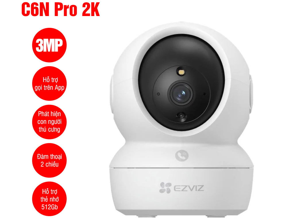 Camera Wifi thông minh Ezviz C6N Pro 2K 3MP