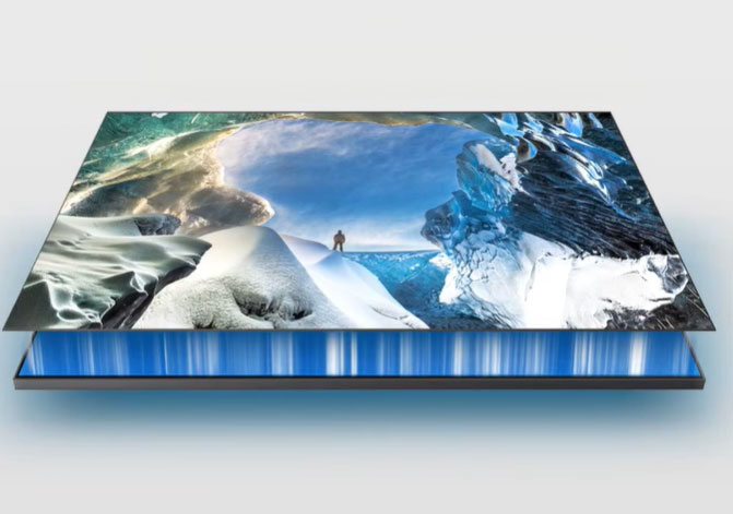 Tivi Samsung 4K 85 inch QA85Q70CAKXXV sử dụng công nghệ đèn nền Dual LED