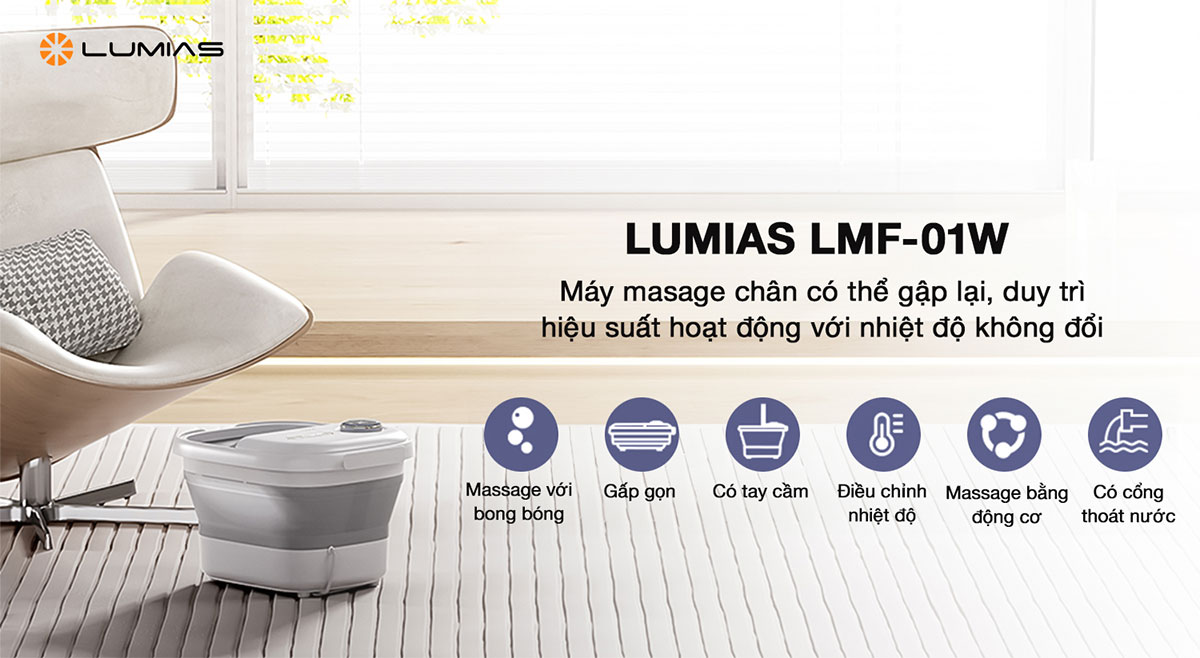 Máy massage chân Lumias LMF-01W