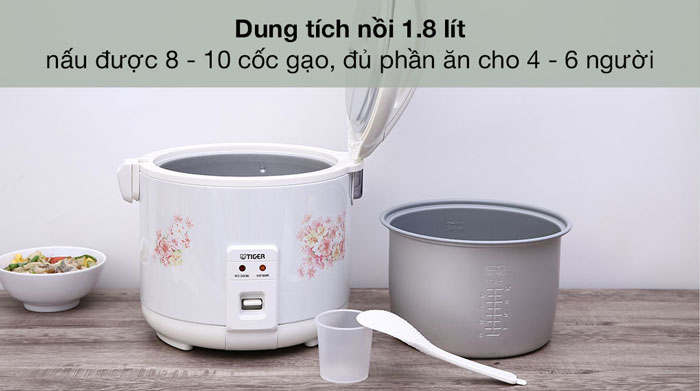 Nồi cơm điện cơ Tiger JNP-1800 có dung tích 1,8 lít