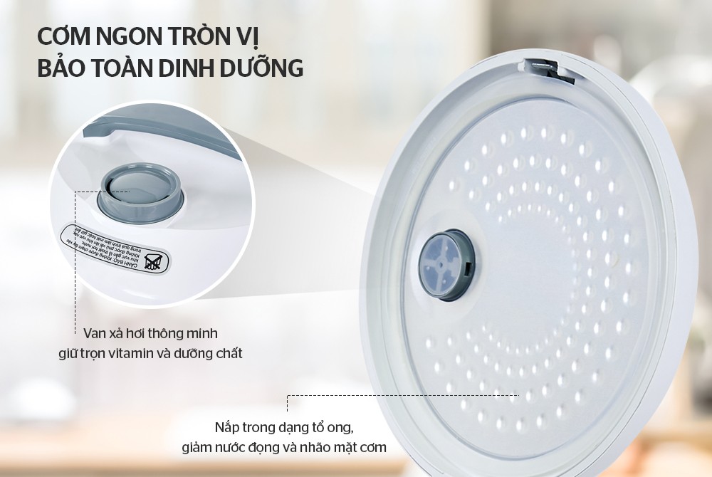 Nắp vung bên trong của nồi cơm điện Sunhouse SHD8601