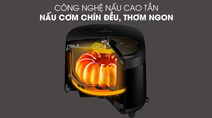 Philips HD4528/66 được ứng dụng công nghệ nấu cơm cao tần hiện đại 